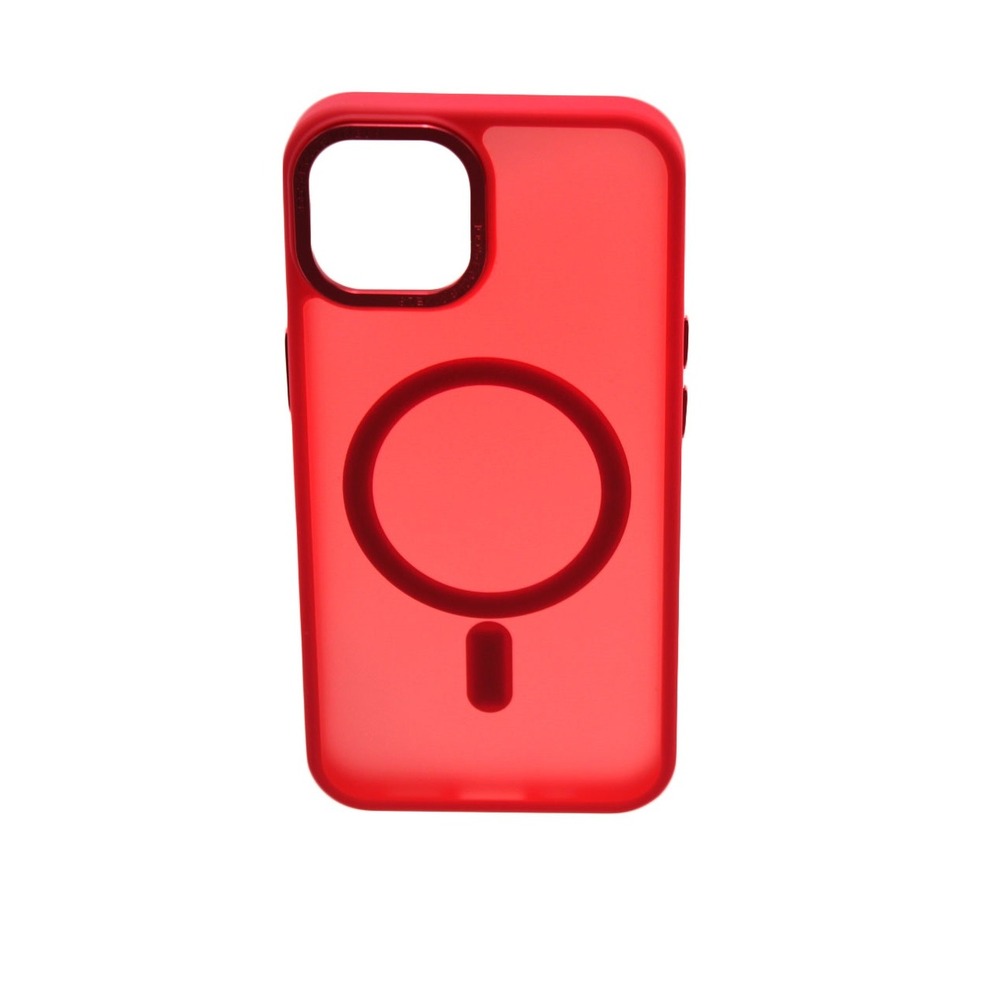 Thomo Red Premium Matte Magnetic Case for iPhone 13 14 Protective Cover